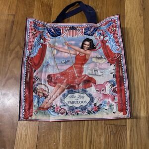 Mighty Michelle Obama TOTE BAG FIRST LADY OF FABULOUS!! BlueQ Rare Collectible